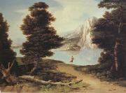 Washington Allston Landscape with a Lake (nn03) painting